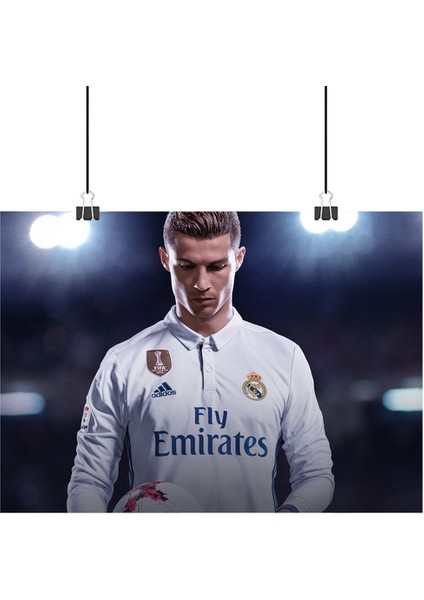 Cristiano Ronaldo Poster3 - Retro Duvar Dekoru