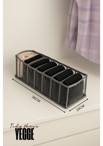 3'lü Şeffaf Çamaşır Çorap Sütyen Düzenleyici Dolap Içi Organizer ve Çekmece Içi Düzenleyici Kaliteli fırsatları