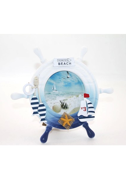 Ahşap Marin Dümenli Çerceve ALK2469 - Lisinya