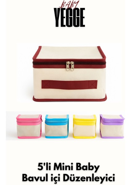 5'li Çocuk Odası Baby Valiz Düzenleyici Bavul Içi Organizer Set Unisex Çanta Düzenleyici fiyatları