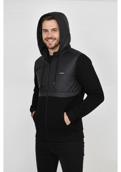 Erkek Kapitone Modelli 3 Iplik Kapüşonlu Sweatshirt BGL-ST04865 fiyatları