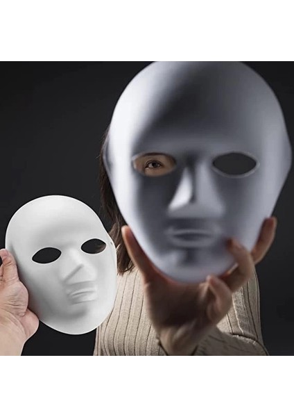 Beyaz Renk Boyanabilir Anonim Tam Yüz Cosplay Maske 24X18 cm fiyatları
