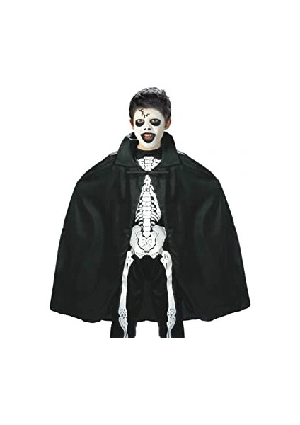 Siyah Renk Yakalı Halloween Pelerini 90 cm fırsatları