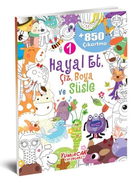 Hayal Et-Çiz-Boya-Süsle 850 Çıkartma -1