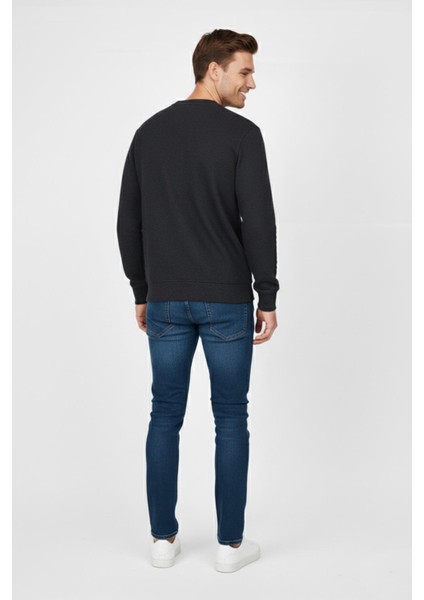 Erkek Büyük Beden Sıfır Yaka Selanik Sweatshirt BGL-ST04871 modelleri