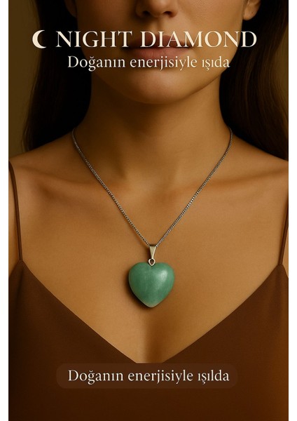 Kadın Kolye Aventure Doğal Taş Zincirli Kolye