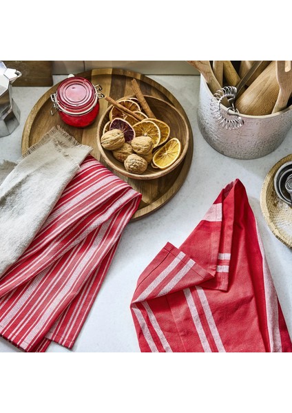 Vınterfınt Kurulama Bezi, Karışık Desenler-Kırmızı/beyaz, 50X70 Cm, 2 Adet fırsatları