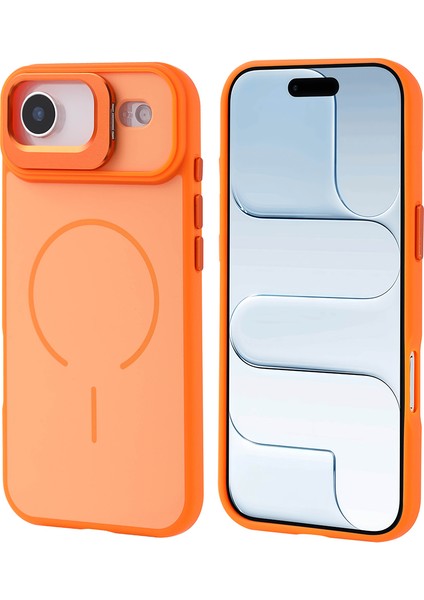 iPhone 17 Air Kılıf Kablosuz Şarj Özellikli Kamera Standlı Notron Kapak