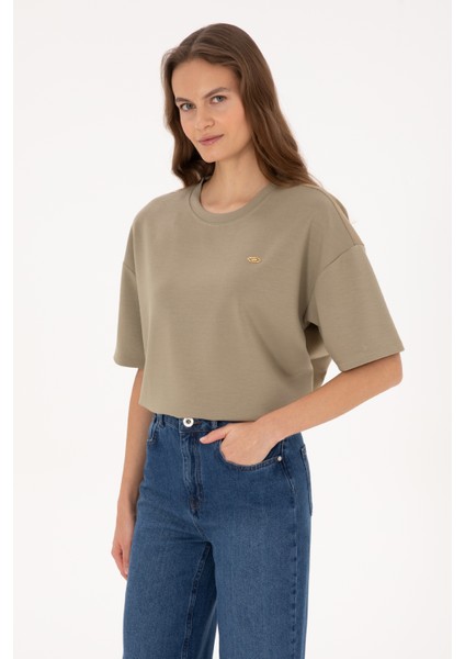 Kadın Açık Haki Tişört 50309440-VR183 modelleri