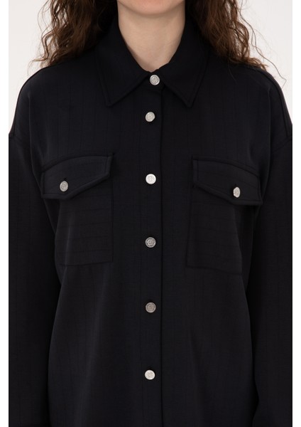 Kadın Siyah Gömlek Örme 50309510-VR046