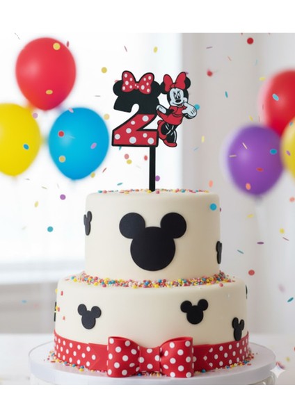 Minnie Mouse 2 Yaş Pasta Süsü
