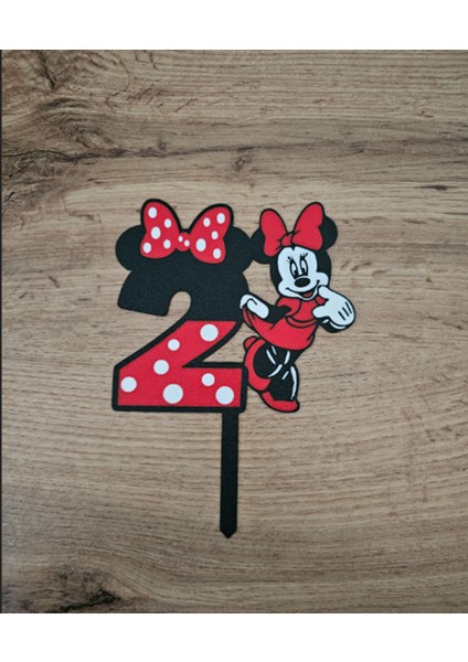 Minnie Mouse 2 Yaş Pasta Süsü fiyatları
