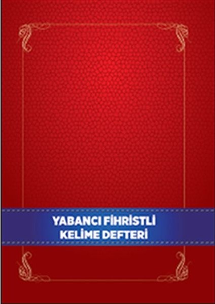 Yabancı Dil Fihristli Kelime Defteri