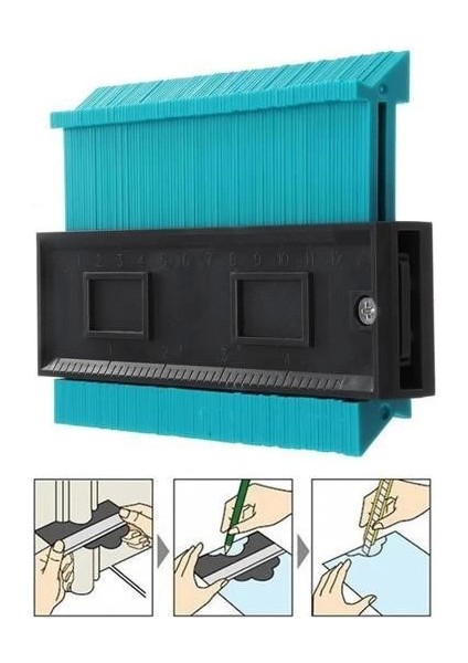 Çok Fonksiyonlu Plastik Kontur Ölçüm Cihazı Ahşap Fayans Şekillendirme Kalıbı ( Lisinya ) modelleri