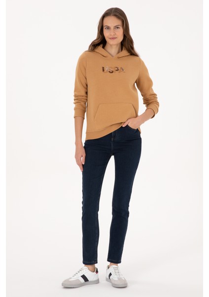 Kadın Camel Sweatshirt 50307711-VR015 fırsatları