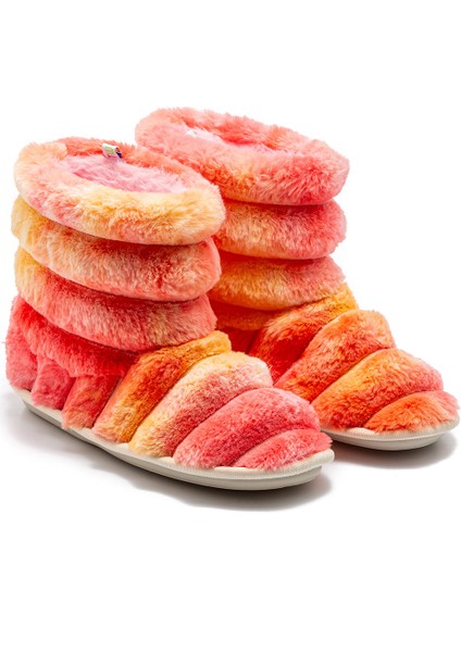 Rain Peluş Çocuk Ev Botu Sarı-Turuncu 30/35