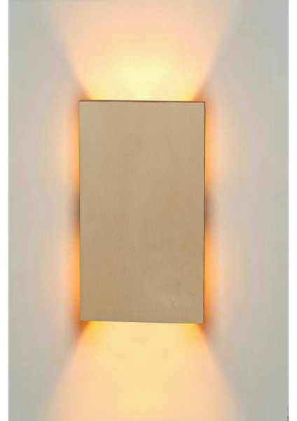 Yansıtma Tasarımlı Çift Yönlü Ahşap Salon Hol Cafe Otel Duvar Aplik Avize modelleri