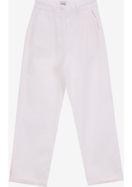 Normal Bel Relaxed Ekru Kadın Pantolon M5WL-PNT1708