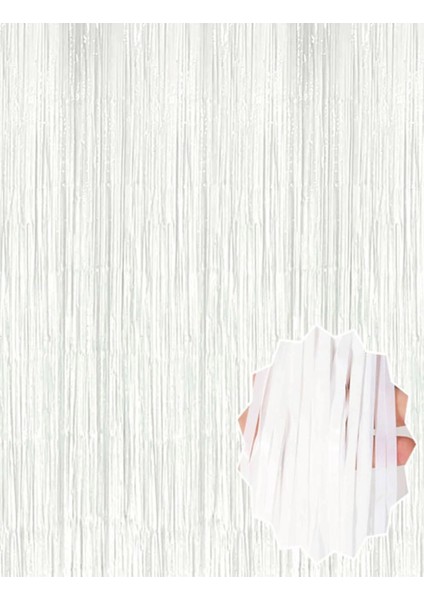 Soft Beyaz Renk Duvar ve Kapı Perdesi Ithal 100X200 cm