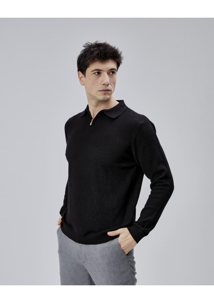 Erkek Triko Kazak 17271 Fermuarlı Polo fırsatları