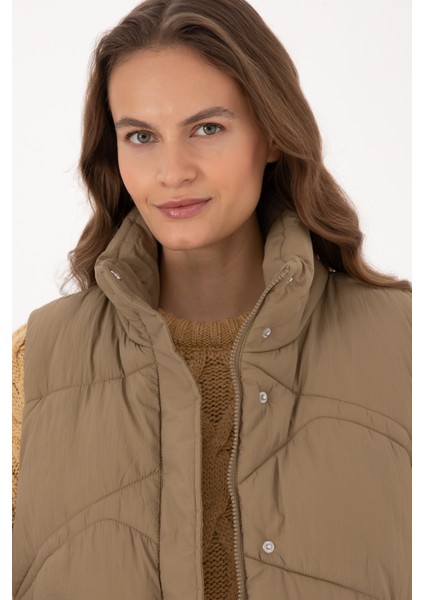 Kadın Açık Haki Yelek (Dokuma) 50308091-VR183 fiyatları