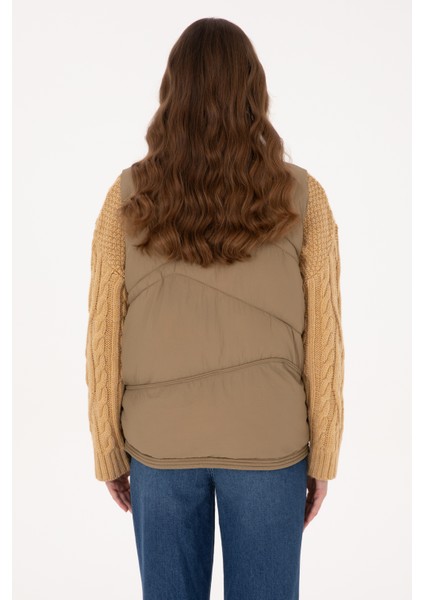 Kadın Açık Haki Yelek (Dokuma) 50308091-VR183 indirimleri