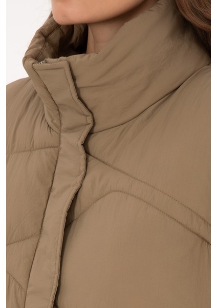 Kadın Açık Haki Yelek (Dokuma) 50308091-VR183