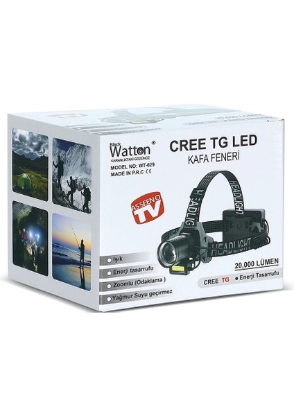 Cree Tg 20,000 Lümen Şarjlı Kafa Lambası WT-629 ( Lisinya ) fırsatları
