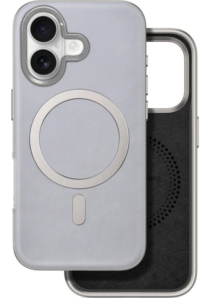 iPhone 16 Puskas Magsafe Kapak - Titan Gri