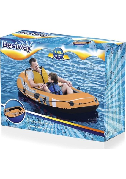 2 Kişilik Şişme Bot Hydroforce 196X114 cm Bestway - 61100 (Lisinya) fiyatları