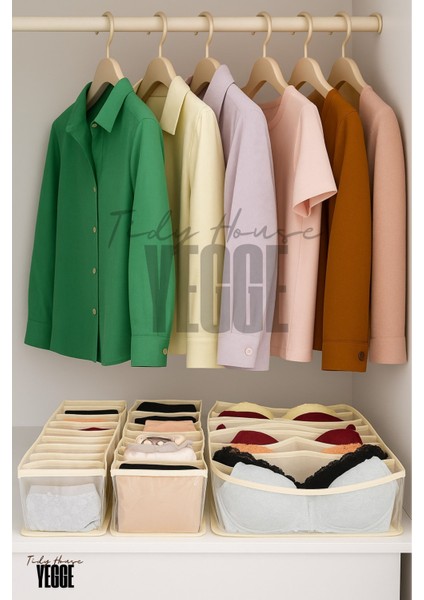 3'lü Şeffaf Çamaşır Çorap Sütyen Düzenleyici Dolap Içi Organizer ve Çekmece Içi Düzenleyici Kaliteli fiyatları