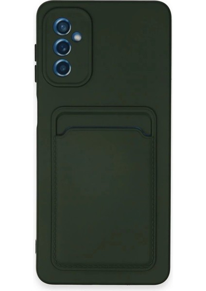 Samsung Galaxy A14 4g Kılıf Kelvin Kartvizitli Silikon - Koyu Yeşil