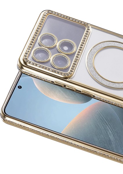 Yzlal Newface Xiaomi Poco X6 Pro Joke Simli Magneticsafe Kılıf - Gold fiyatları