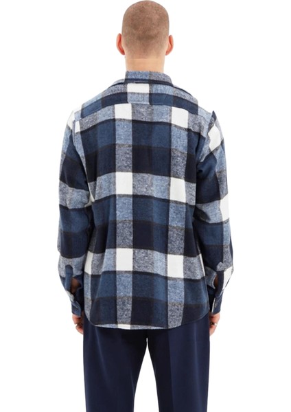 Erkek Oduncu Stili Kareli Desenli Kışlık Ceket Gömlek Çift Cepli Rahat Kesim Günlük Kullanım indirimleri