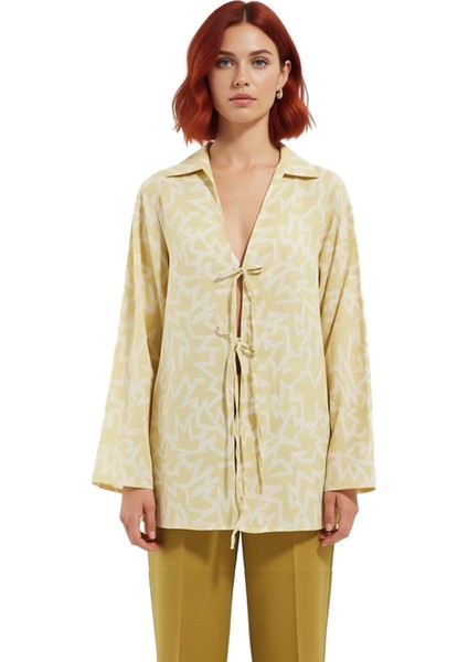 Kadın Için Yazlık Oversize Müslin Gömlek Bağlama Detaylı Plaj ve Günlük Kullanım Ideal Bir Seçim fırsatları