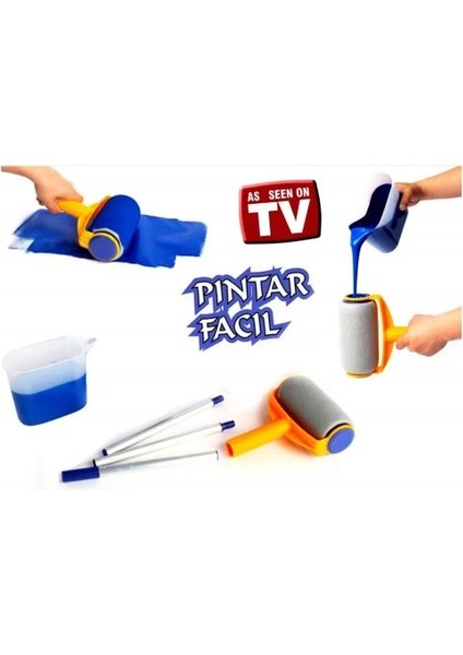 Pintar Facil Pratik Damlatmayan Boya Rulosu ve Fırçası modelleri