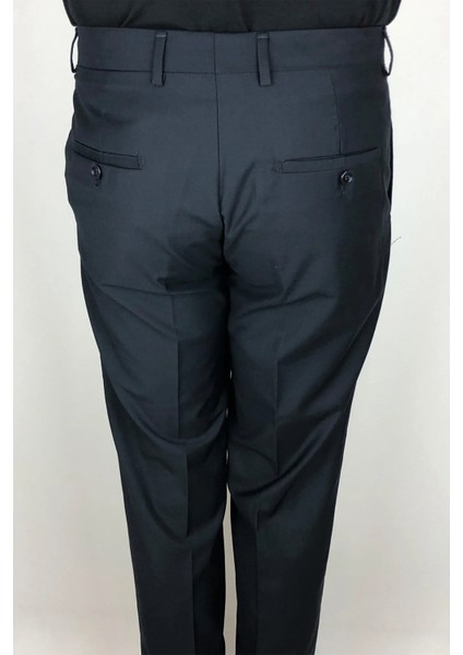 Fistan Store Erkek Düz Yüksek Bel Klasik Kesim Rahat Kalıp Yandan Cepli Boru Paça Büyük Beden Kumaş Pantolon indirimleri