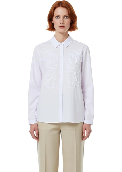 Kadın Oversize Dokuma Gömlek Dokulu Desenli Klasik Yaka Uzun Kol Rahat Kesim Şık Görünüm Spor fırsatları