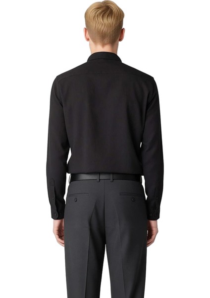 Erkek Dokulu Slim Fit Uzun Kollu Gömlek Modern Tarzı ve Konforu Bir Arada Sunan Şık Seçim Spor indirimleri