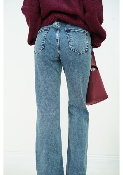 Yırtmaçlı Ispanyol Paça Pantolon fırsatları