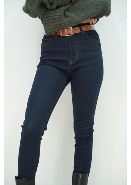 Rins Yıkama Kemerli Darpaça Pantolon