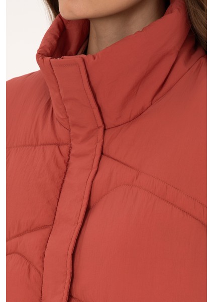 Kadın Gül Kurusu Yelek (Dokuma) 50308091-VR026