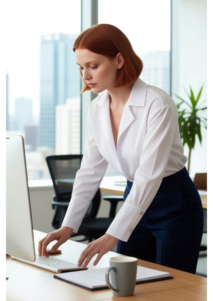 Kadın Oversize Kesim Gümüş Düğmeli Uzun Kollu Düz Gömlek Günlük ve Şık Kombinler Dayanıklı modelleri