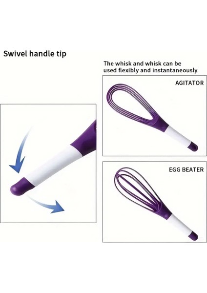 Silikon Saplı 2 Işlevli Çırpıcı (Balon ve Düz) indirimleri