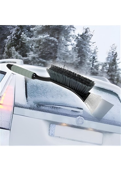 Araç Camı Kar Süpürgesi Buz Kazıyıcı ve Kar Temizleme Fırçası