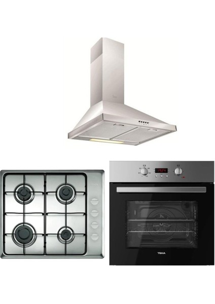 Inox Ankastre Set ( Heb 723 Ss - Hlx 60 - Df 60 )