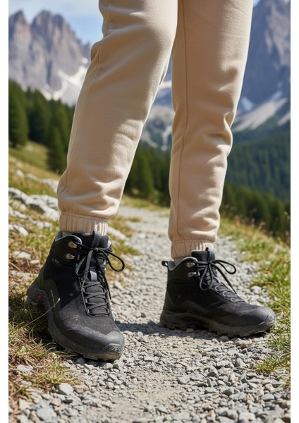 HM210500B Su Geçirmez Unisex Kadın Siyah Outdoor Spor Bot