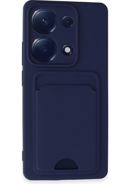 Xiaomi Redmi Note 13 Pro 4g Kılıf Kelvin Kartvizitli Silikon - Lacivert