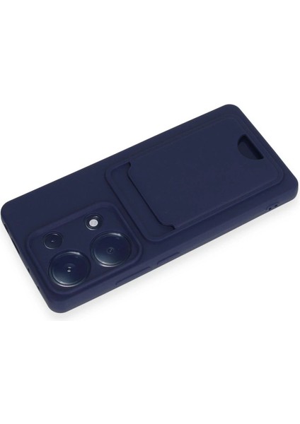 Xiaomi Redmi Note 13 Pro 4g Kılıf Kelvin Kartvizitli Silikon - Lacivert modelleri