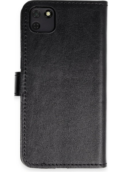 Huawei Y5P Kılıf Trend S Plus Kapaklı Kılıf - Siyah